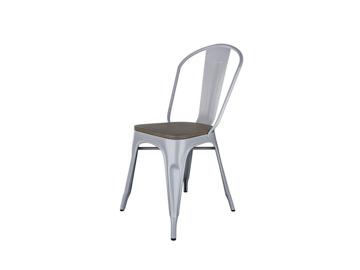 Amelia Side Chair with Distressed Wood Seat