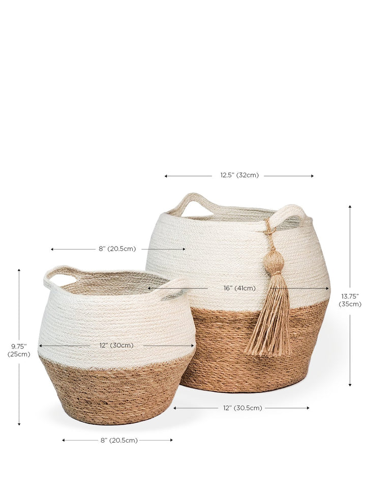 Handcrafted Jute Jar Baskets