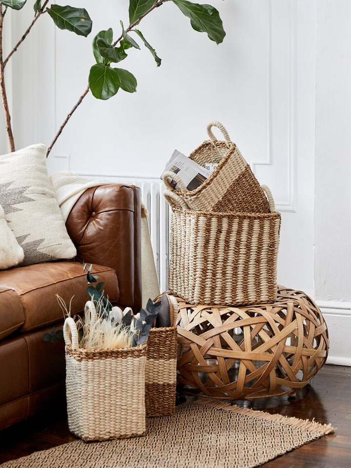 Handcrafted Jute and Seagrass Baskets