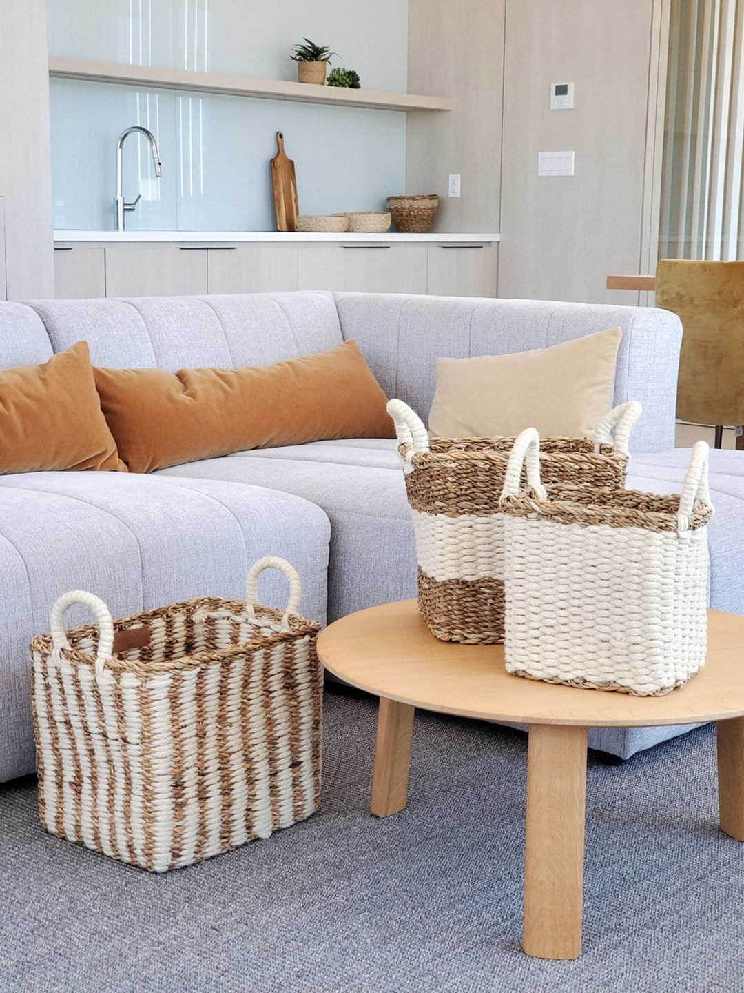 Handcrafted Jute and Seagrass Baskets